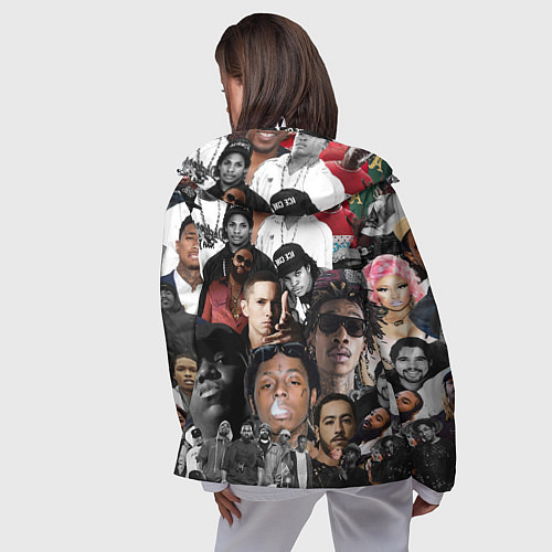 Женская ветровка Короли Рэпа KING RAP / 3D-Белый – фото 4