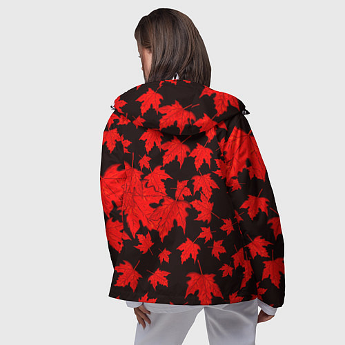Женская ветровка Осенние листья / 3D-Белый – фото 4