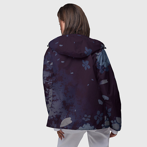 Женская ветровка Genshin Impact - Аяка / 3D-Черный – фото 4
