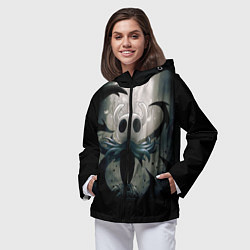 Ветровка с капюшоном женская Hollow Knight, цвет: 3D-черный — фото 2