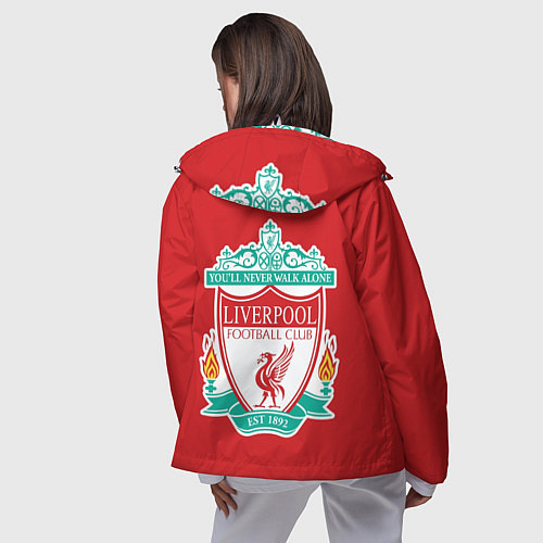 Женская ветровка F C LIVERPOOL / 3D-Белый – фото 4