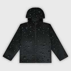 Ветровка с капюшоном женская Ночной дождь, цвет: 3D-черный