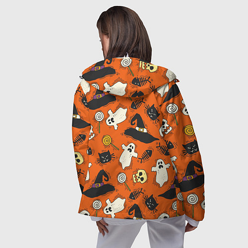 Женская ветровка Хэллоуинские шалости / 3D-Белый – фото 4