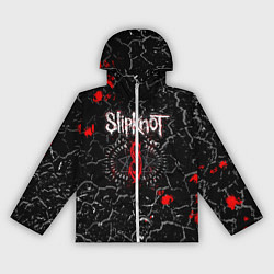 Ветровка с капюшоном женская Slipknot Rock Слипкнот Музыка Рок Гранж, цвет: 3D-белый