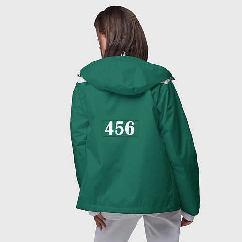 Женская ветровка Как в Игре в кальмара без пятен / 3D-Белый – фото 4