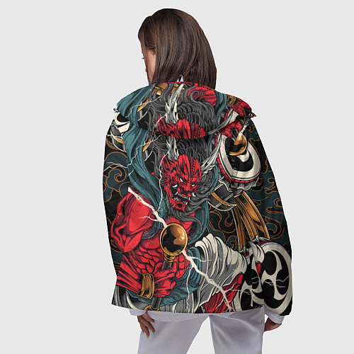 Женская ветровка БОГ ГРОМА РАЙДЗИН / 3D-Белый – фото 4