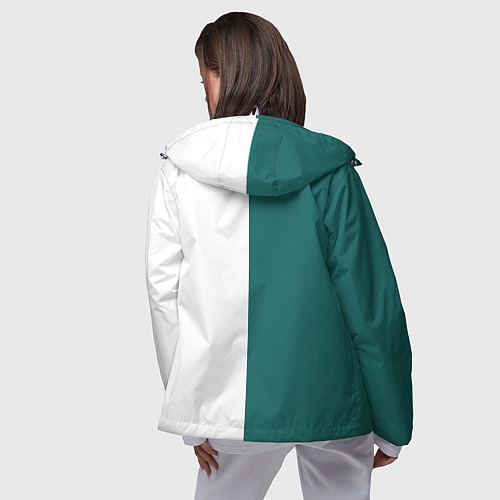 Женская ветровка ИГРА В КАЛЬМАРА РУС ЛОГО / 3D-Белый – фото 4
