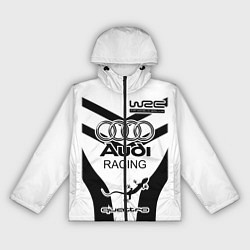 Ветровка с капюшоном женская Audi Quattro, цвет: 3D-черный