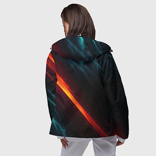 Женская ветровка BMW M PERFORMANCE NEON БМВ М НЕОН / 3D-Белый – фото 4