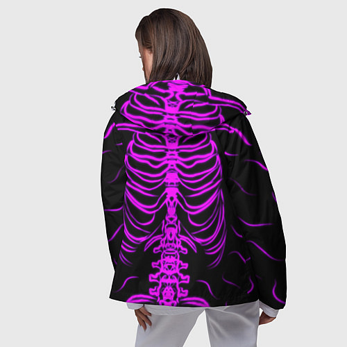 Женская ветровка Розовые кости / 3D-Белый – фото 4