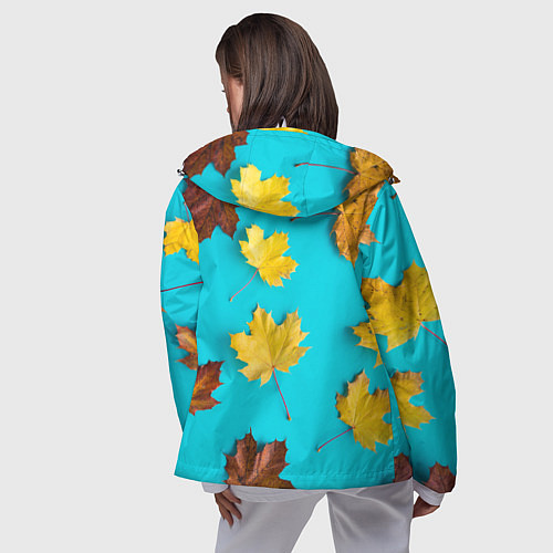 Женская ветровка Кленовый листочек / 3D-Белый – фото 4