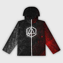 Ветровка с капюшоном женская Linkin Park Logo Линкин Парк, цвет: 3D-белый