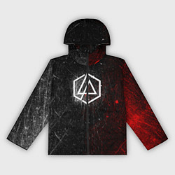 Ветровка с капюшоном женская Linkin Park Logo Линкин Парк, цвет: 3D-черный
