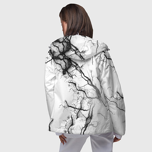 Женская ветровка Нейронные связи / 3D-Белый – фото 4