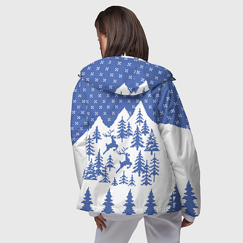 Женская ветровка Горные Олени / 3D-Белый – фото 4