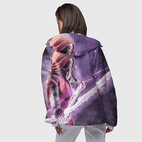 Женская ветровка DESTINY 2 HUNTER LOGO / 3D-Белый – фото 4