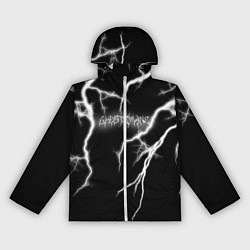 Ветровка с капюшоном женская GHOSTEMANE Lightning Гостмейн Молния Надпись, цвет: 3D-белый