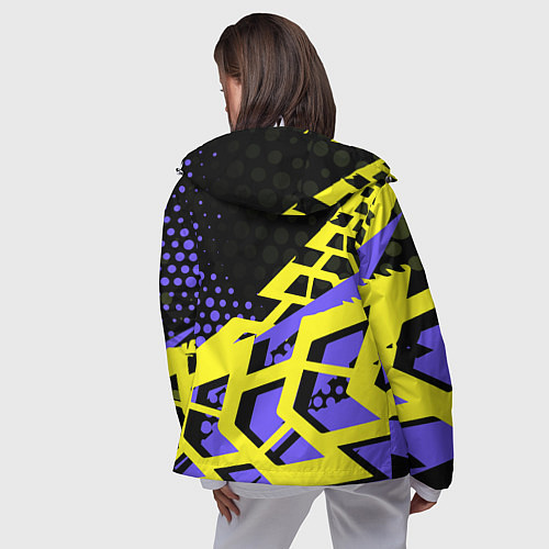 Женская ветровка Subaru Cубару / 3D-Белый – фото 4