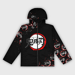 Женская ветровка КЛИНОК РАССЕКАЮЩИЙ ДЕМОНОВ БРЫЗГИ КРАСОК