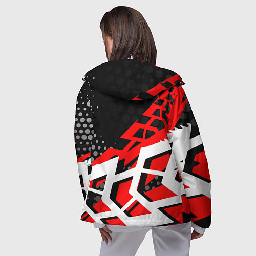 Женская ветровка Honda Хонда / 3D-Белый – фото 4