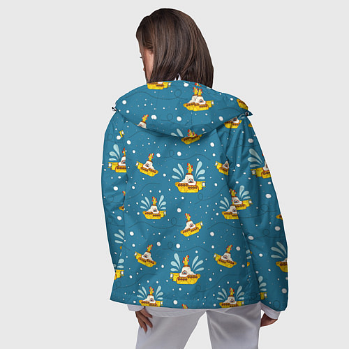 Женская ветровка Много-много Yellow Submarine The Beatles / 3D-Белый – фото 4