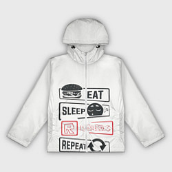 Ветровка с капюшоном женская Roblox repeat, цвет: 3D-белый