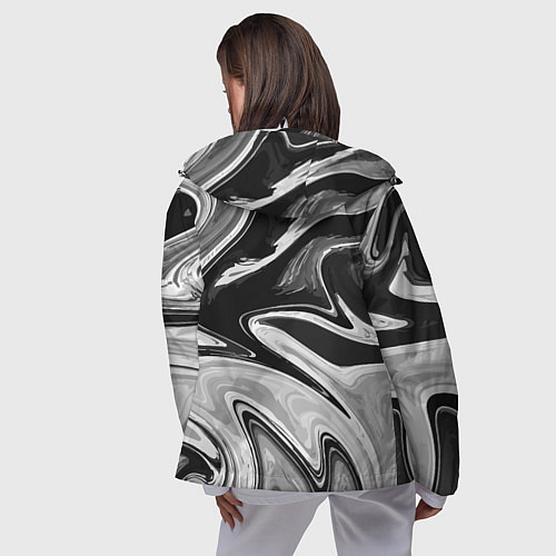 Женская ветровка Abstraction vanguard / 3D-Белый – фото 4