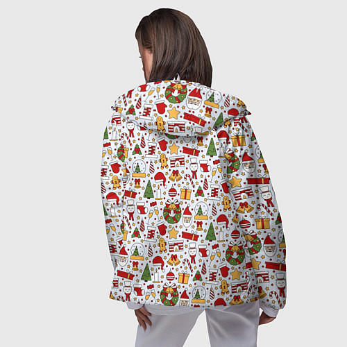 Женская ветровка New Years Mood / 3D-Белый – фото 4