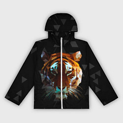 Женская ветровка Тигр стиль Low poly