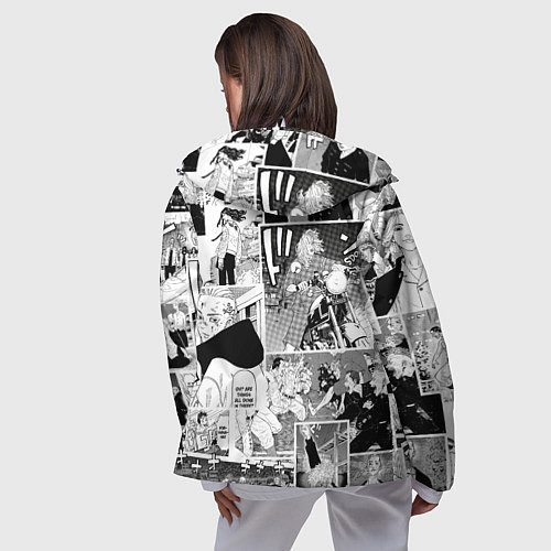 Женская ветровка Токийские мстители манга / 3D-Белый – фото 4