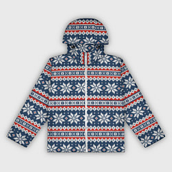 Женская ветровка Knitted Christmas Pattern