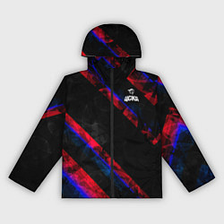 Ветровка с капюшоном женская ЦСКА Dark Theme, цвет: 3D-черный
