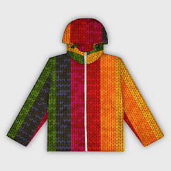 Женская ветровка Вязаная радуга