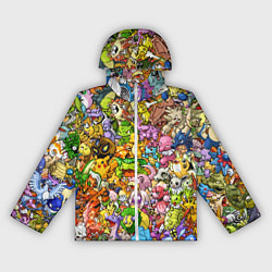 Женская ветровка ПОКЕМОНЫ В ПИКСЕЛЯХ PIXEL POKEMON