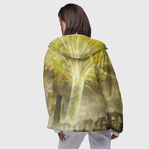 Женская ветровка Elden Ring - междуземье / 3D-Белый – фото 4