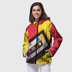 Ветровка с капюшоном женская FULL OLD DCHOOL, цвет: 3D-черный — фото 2