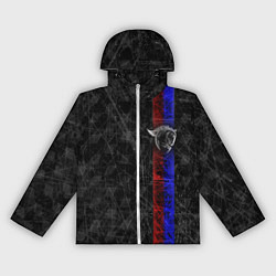 Ветровка с капюшоном женская ЦСКА Москва black theme, цвет: 3D-белый