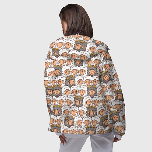 Женская ветровка Овечки и барашки / 3D-Белый – фото 4