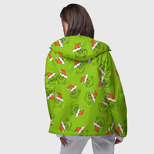 Женская ветровка Гринч Укротитель рождества / 3D-Белый – фото 4