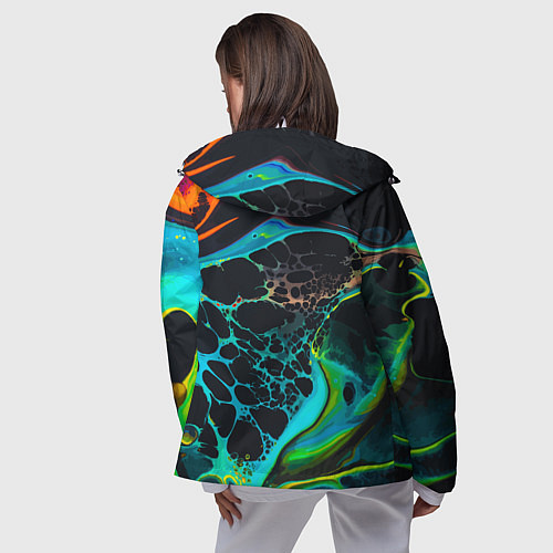 Женская ветровка Огни большого города / 3D-Белый – фото 4