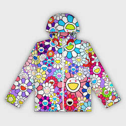 Ветровка с капюшоном женская Цветы Takashi Murakami, цвет: 3D-белый