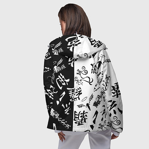 Женская ветровка Tokyo Revengers Black & White / 3D-Белый – фото 4