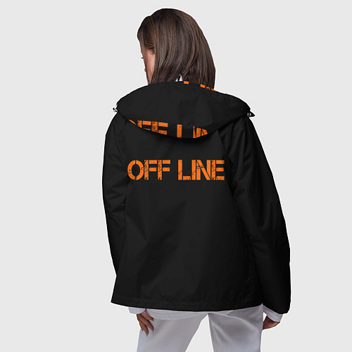 Женская ветровка Офлайнoffline / 3D-Белый – фото 4