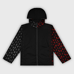 Женская ветровка СЛАВЯНСКАЯ СИМВОЛИКА, МЕТАЛЛИЧЕСКИЕ РУНЫ