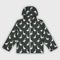 Женская ветровка Гуси паттерн