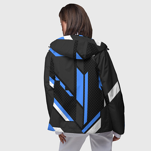 Женская ветровка VOLKSWAGEN GEOMETRY SPORT / 3D-Белый – фото 4