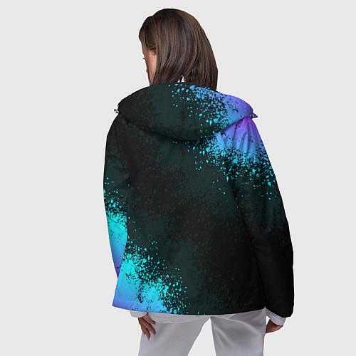 Женская ветровка CS GO NEON SYMBOL STYLE SKIN КС ГО НЕОН / 3D-Белый – фото 4