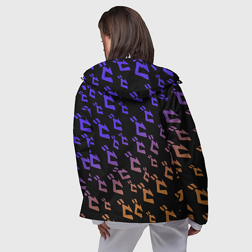 Женская ветровка JOJOS BIZARRE ADVENTURE PATTERN / 3D-Белый – фото 4