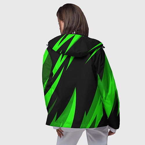 Женская ветровка SKODA Логотип Узор / 3D-Белый – фото 4