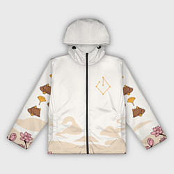 Ветровка с капюшоном женская ДЖУН ЛИ МОТИВЫ ГЕО АРХОНТ, цвет: 3D-черный